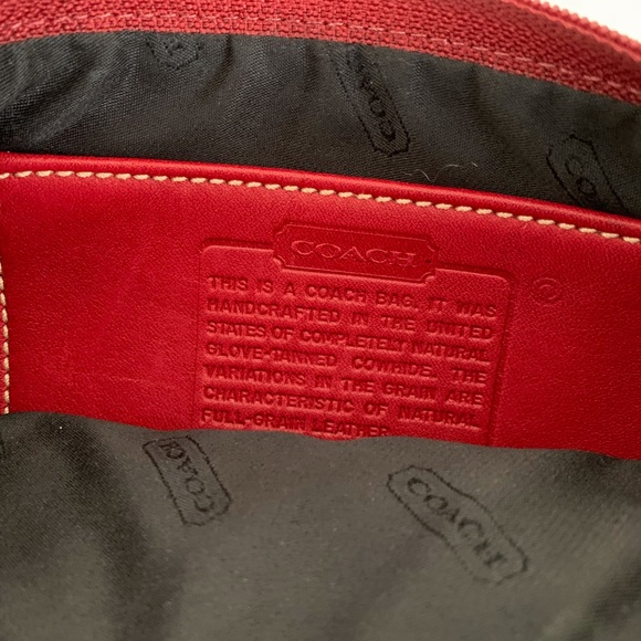 Red Coach handbag! - Picture 3 of 6